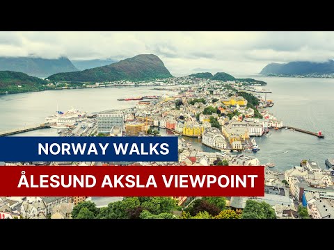 Ålesund Viewpoint: The Walk Up The Aksla Steps - Norway Walks 4K